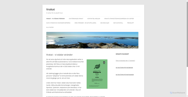 Security scan screenshot of https://vrakat.se