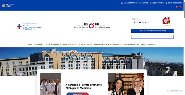 Security scan screenshot of https://www.ifo.it/