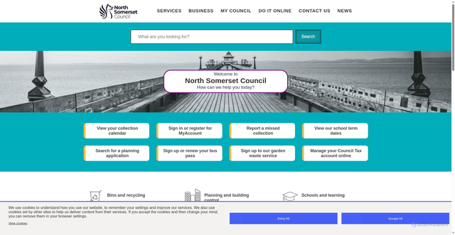 Security scan screenshot of https://n-somerset.gov.uk/