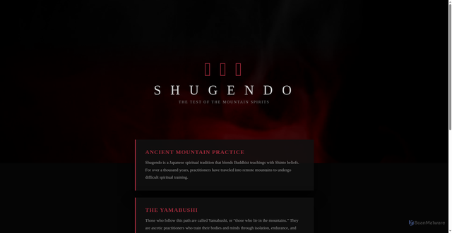 Security scan screenshot of https://shugendoproj-7mabr9yzfw.edgeone.app/
