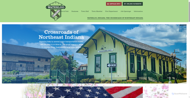 Security scan screenshot of https://waterlooin.gov/