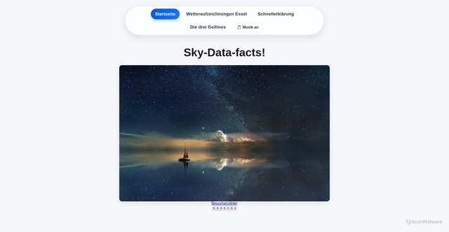 Security scan screenshot of https://sky-data-facts-github-io.vercel.app/