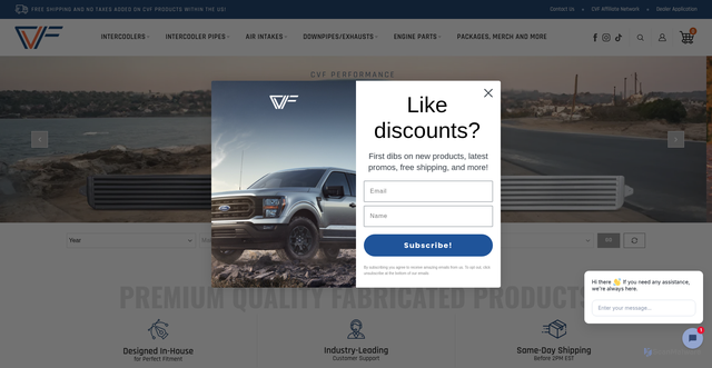 Security scan screenshot of https://www.cvfab.com