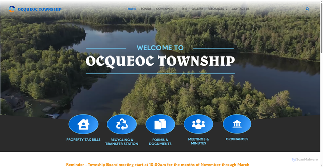 Security scan screenshot of https://ocqueoctwpmi.gov/