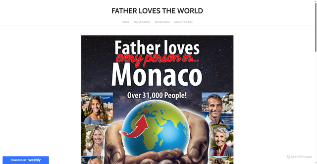 Security scan screenshot of https://fatherlovestheworld1.weebly.com/monaco.html