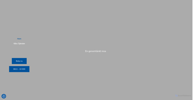 Security scan screenshot of https://taxiharnosand.se