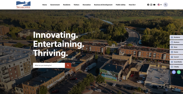 Security scan screenshot of https://shakopeemn.gov/