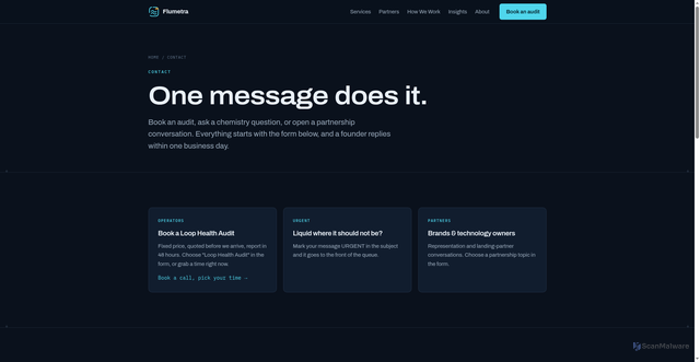 Security scan screenshot of flumetra.pages.dev