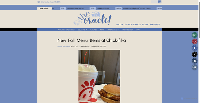 Security scan screenshot of https://lehsoracle.com/29278/reviews/new-fall-menu-items-at-chick-fil-a/