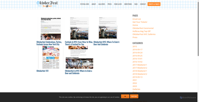 Security scan screenshot of https://oktober-fest.nyc/publisher/am-new-york/