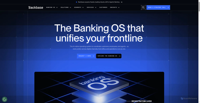 Security scan screenshot of https://backbase.com