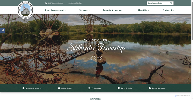 Security scan screenshot of https://stillwatertownshipmn.gov/