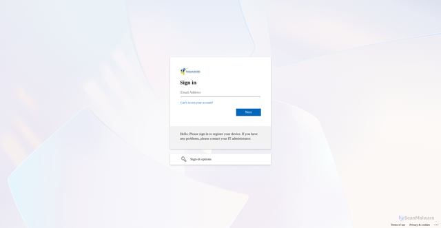 Security scan screenshot of https://washoeschools-my.sharepoint.com