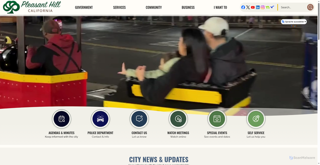 Security scan screenshot of https://phillca.gov/
