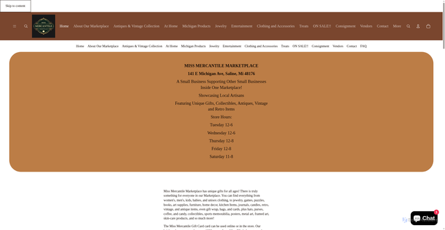 Security scan screenshot of https://missmercantilemarketplace.com/