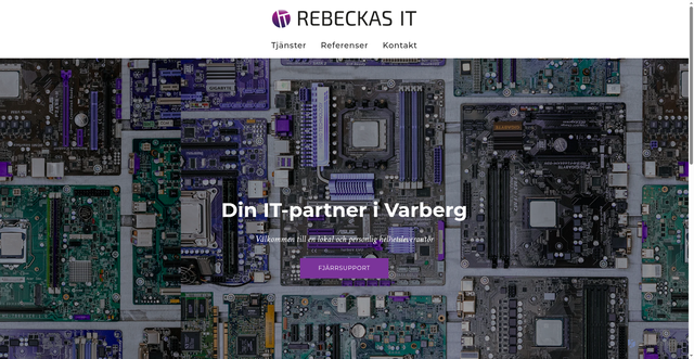 Security scan screenshot of https://rebeckas-it.se