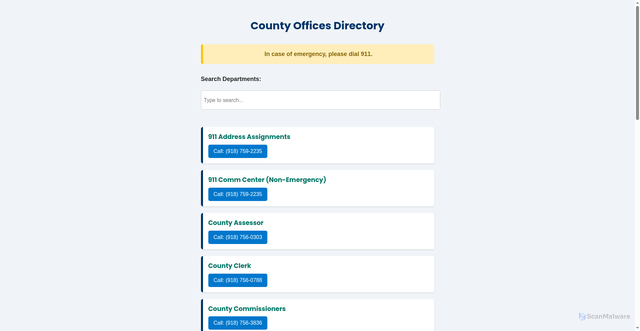Security scan screenshot of http://okmulgeecounty.net/