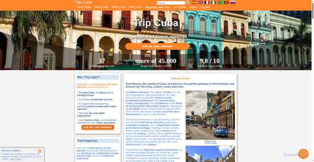 Security scan screenshot of https://www.tripcuba.org/havana