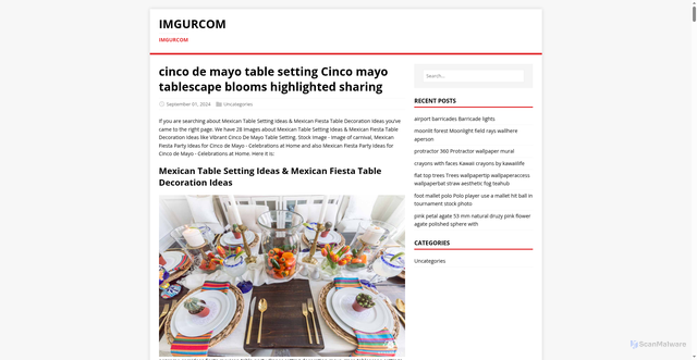 Security scan screenshot of https://imgurcom.pages.dev/post/cinco-de-mayo-table-setting/