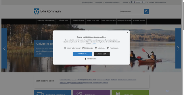 Security scan screenshot of https://www.eda.se/