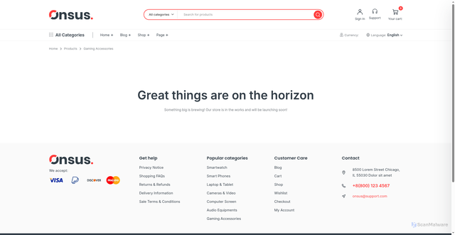 Security scan screenshot of https://allelectromarket.com/product-category/gaming-accessories/