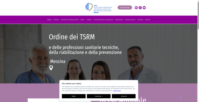 Security scan screenshot of https://WWW.tsrmmessina.it