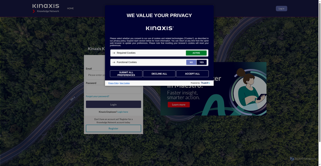 Security scan screenshot of https://help.kinaxis.com