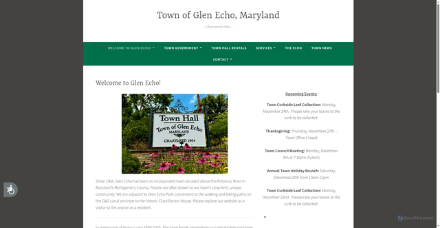 Security scan screenshot of https://glenecho.gov/