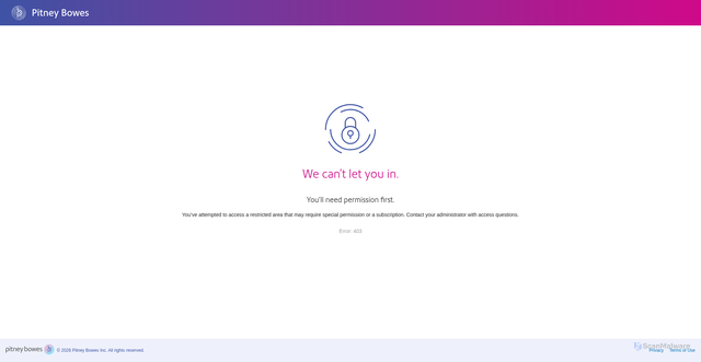 Security scan screenshot of https://shipping360.pitneybowes.com