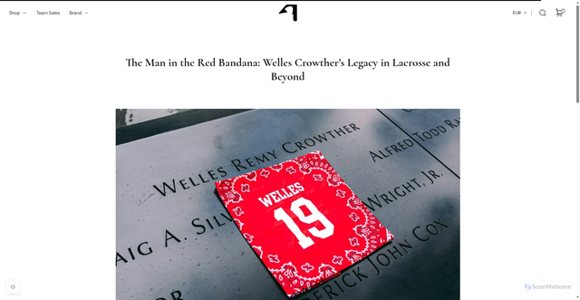 Security scan screenshot of https://gooseitcompany.com/blogs/the-man-in-the-red-bandana-welles-crowther-s-legacy-in-lacrosse-and-beyond/the-man-in-the-red-bandana-welles-crowther-s-legacy-in-lacrosse-and-beyond?srsltid=AfmBOor7F7I-nzOOXtXrhaPkEGHQvy2Ax9oHkK2I_MshgCC_EIh00hqF