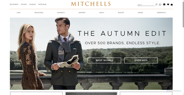Security scan screenshot of https://mitchellstores.com