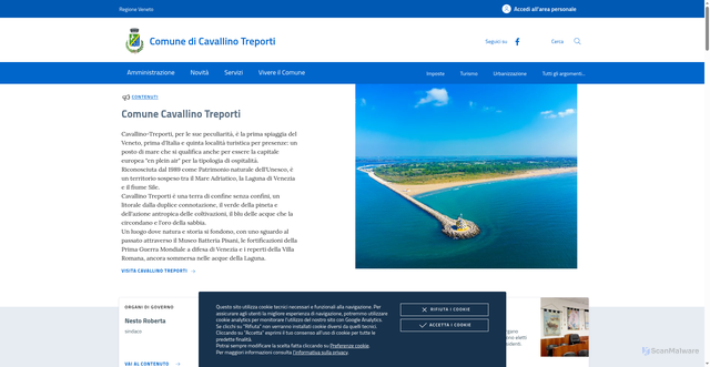 Security scan screenshot of https://www.comune.cavallinotreporti.ve.it/