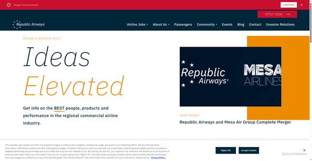 Security scan screenshot of https://rjet.com/blog/