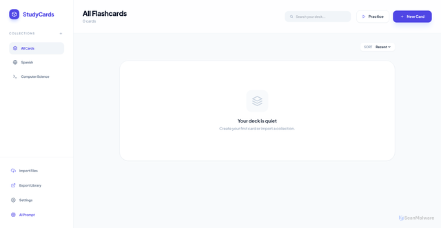 Security scan screenshot of http://studycards.pages.dev/