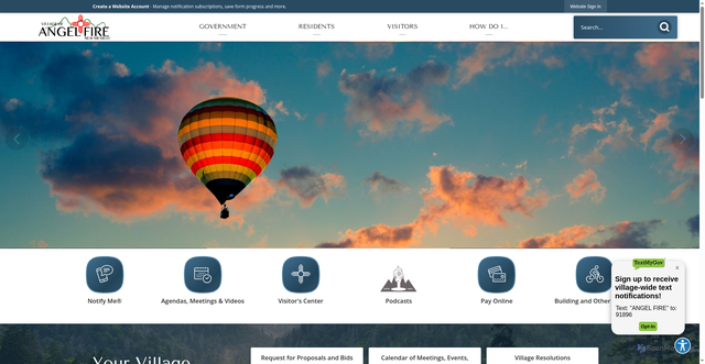 Security scan screenshot of https://angelfirenm.gov/