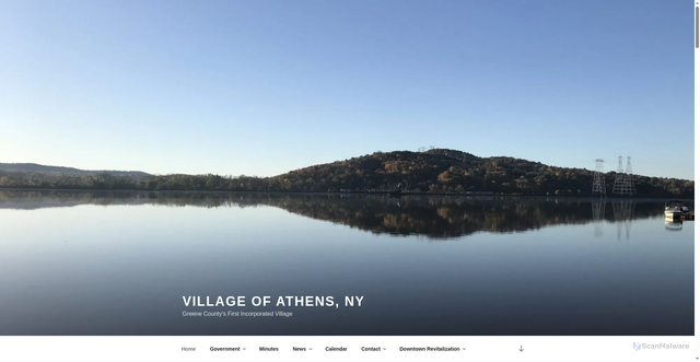 Security scan screenshot of https://athensvillageny.gov/