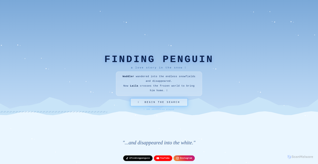 Security scan screenshot of https://findingpenguin.pages.dev/