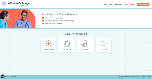 Security scan screenshot of https://www.myclinicalexchange.com