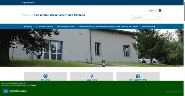 Security scan screenshot of https://www.consorzioerbese.it/hh/index.php