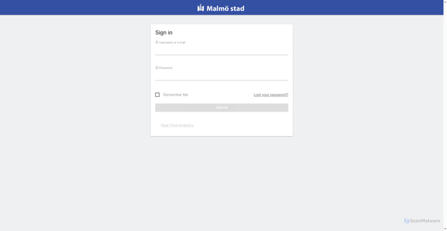 Security scan screenshot of https://matomo.malmo.se/