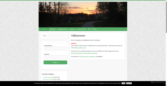 Security scan screenshot of https://arnolangsatter.se
