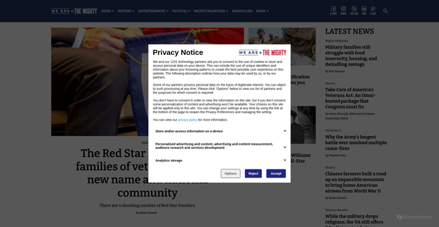 Security scan screenshot of https://wearethemighty.com