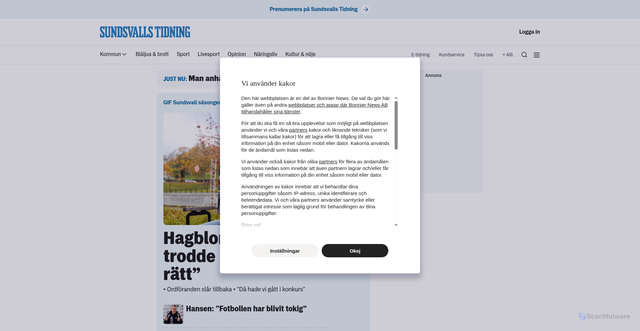 Security scan screenshot of https://sn24.se