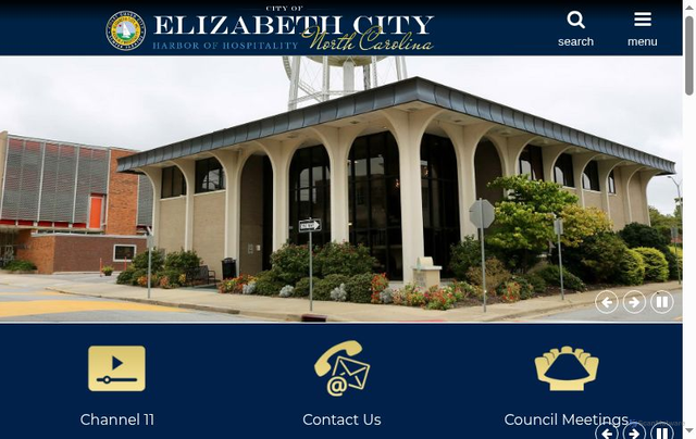 Security scan screenshot of https://elizabethcitync.gov/