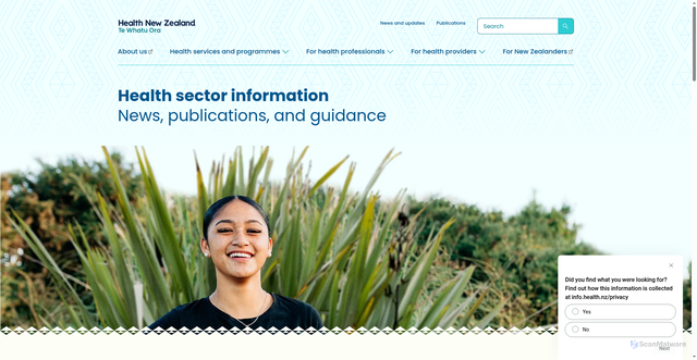 Security scan screenshot of https://tewhatuora.govt.nz