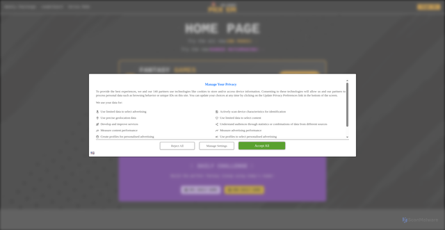 Security scan screenshot of https://nflperry.com