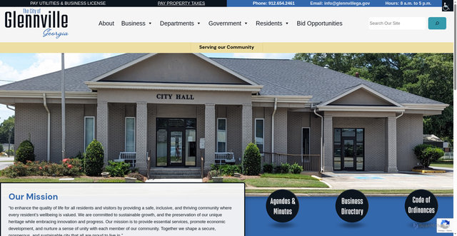 Security scan screenshot of https://glennvillega.gov/