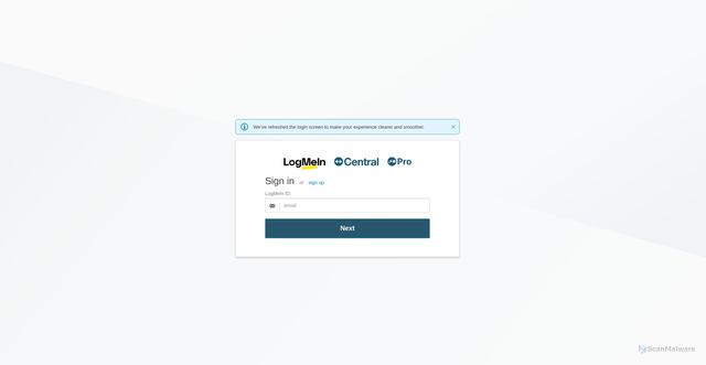 Security scan screenshot of https://lmi-app25-05.logmein.com