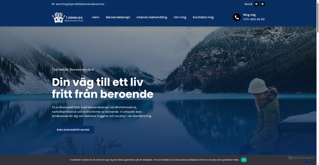Security scan screenshot of https://tjarnelidsberoendevard.se