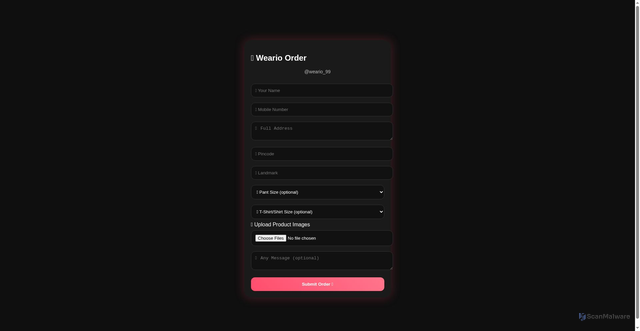 Security scan screenshot of https://weario-95wmnj0xr3.edgeone.app/